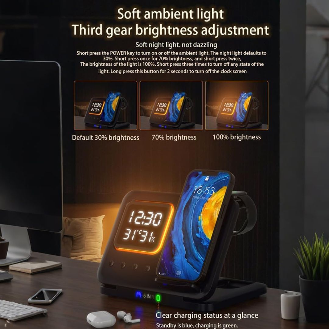MultiDock™ – 5-in-1 Smart Charging Hub