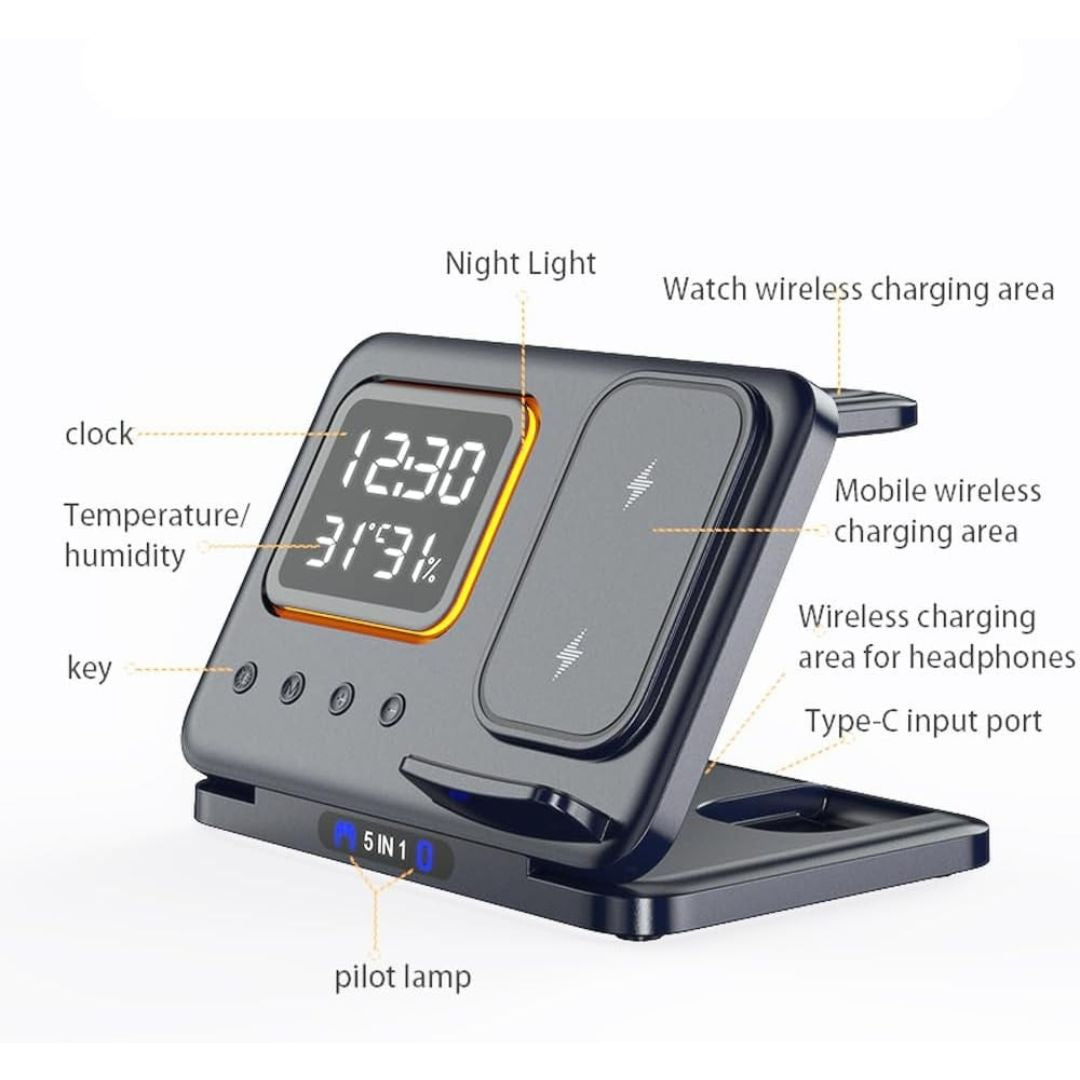 MultiDock™ – 5-in-1 Smart Charging Hub