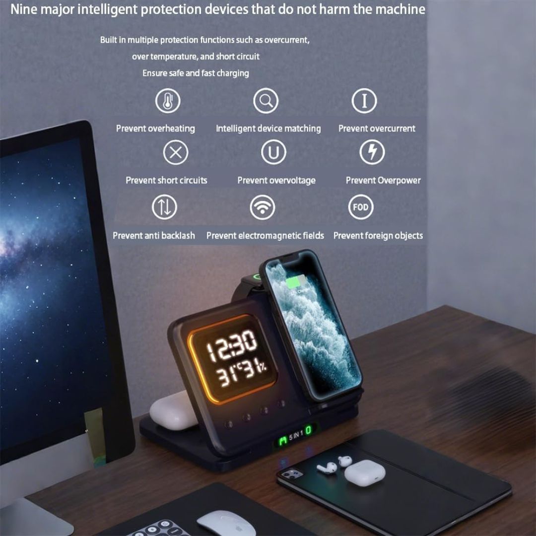 MultiDock™ – 5-in-1 Smart Charging Hub